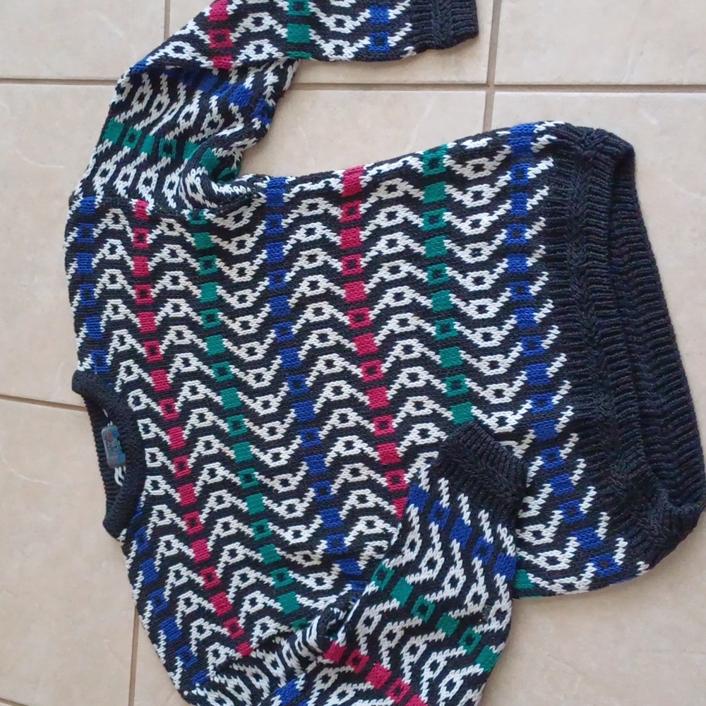 🔥🔥🔥Etchings vintage Handknit crewneck sweater ramie & cotton L - Picture 10 of 13
